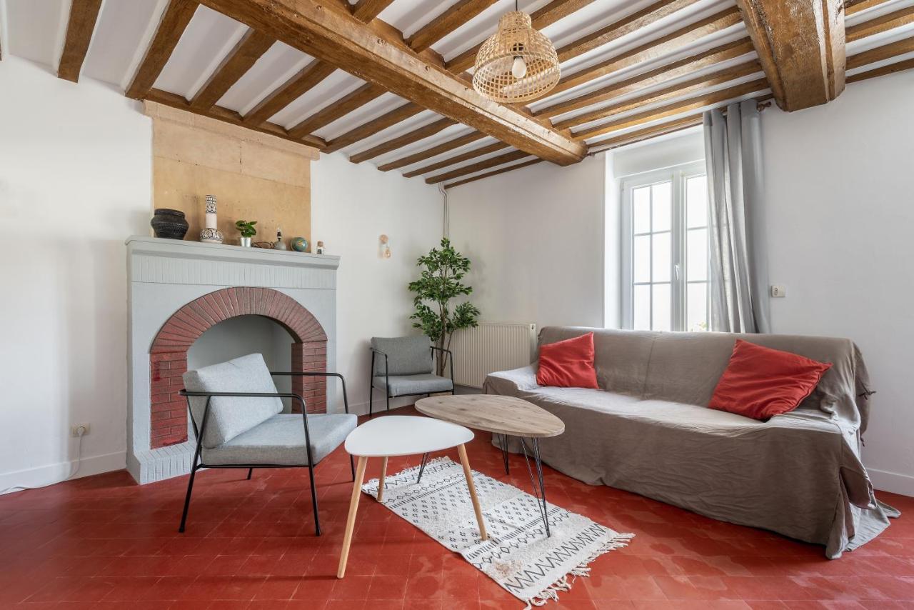 L'Escalier Rouge - Maison Renovee Avec Cour Luc-sur-Mer Buitenkant foto